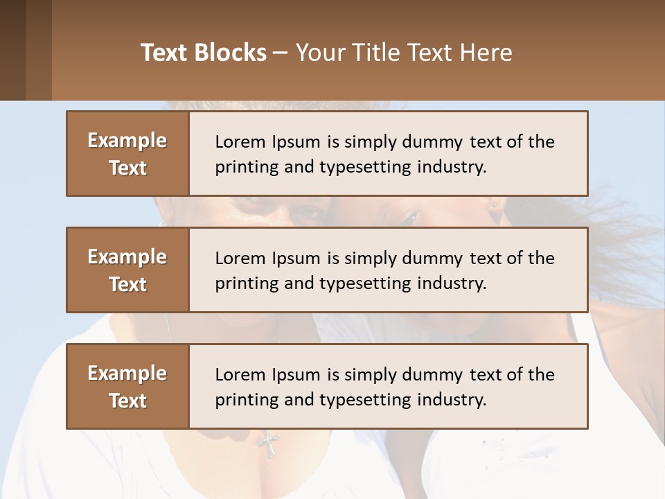 A Woman And A Child Are Smiling For The Camera PowerPoint Template