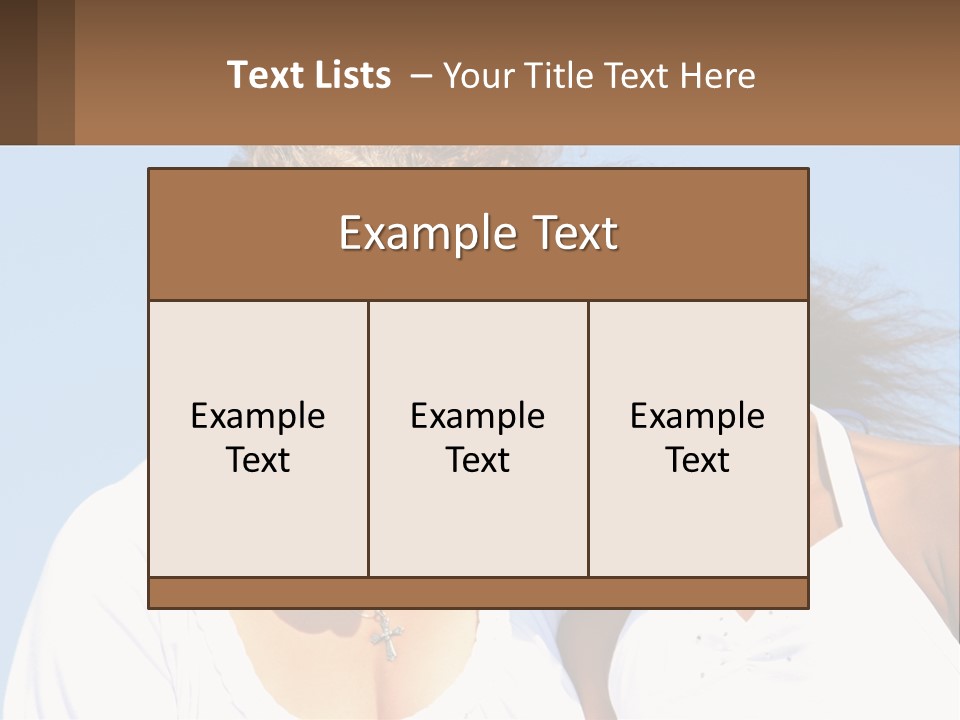 A Woman And A Child Are Smiling For The Camera PowerPoint Template