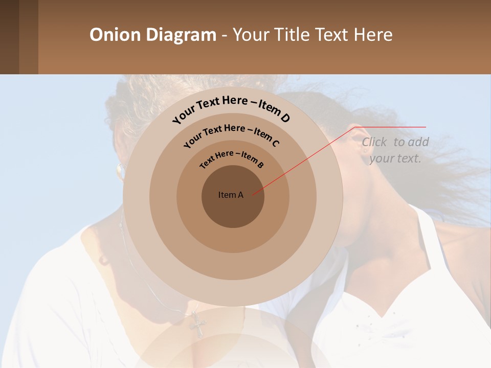 A Woman And A Child Are Smiling For The Camera PowerPoint Template