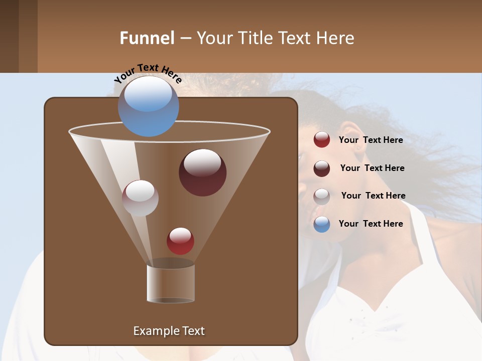 A Woman And A Child Are Smiling For The Camera PowerPoint Template