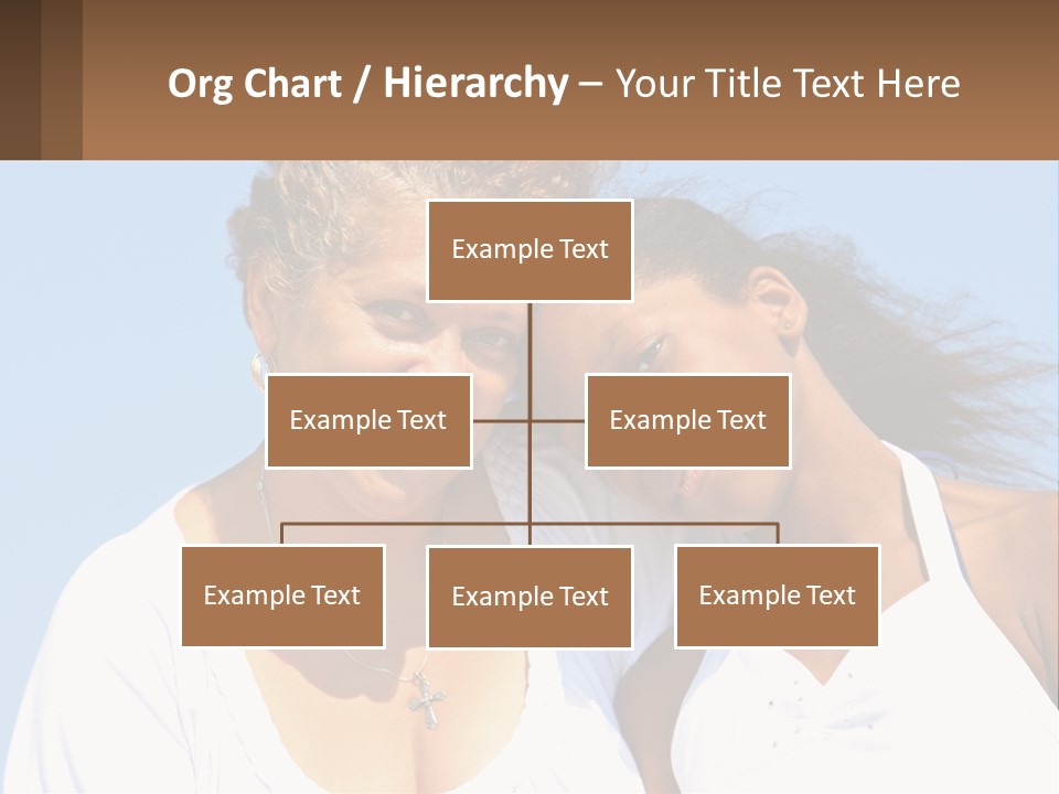 A Woman And A Child Are Smiling For The Camera PowerPoint Template