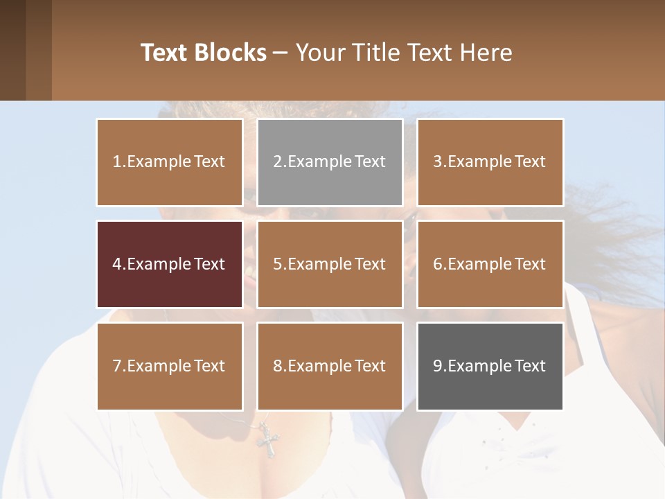 A Woman And A Child Are Smiling For The Camera PowerPoint Template