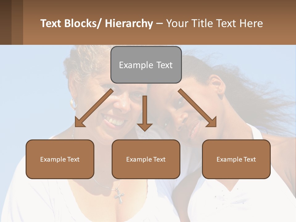 A Woman And A Child Are Smiling For The Camera PowerPoint Template