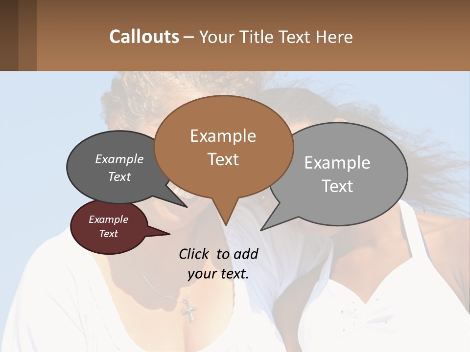 A Woman And A Child Are Smiling For The Camera PowerPoint Template