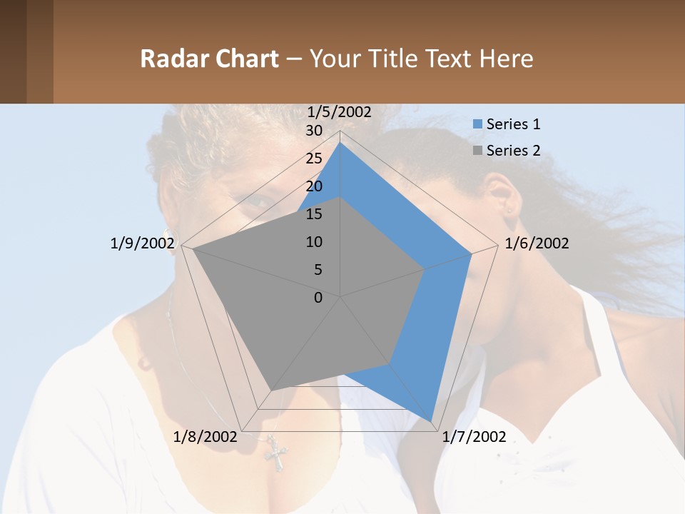 A Woman And A Child Are Smiling For The Camera PowerPoint Template