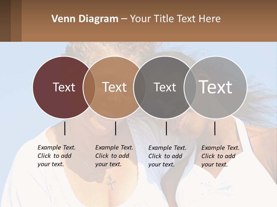 A Woman And A Child Are Smiling For The Camera PowerPoint Template