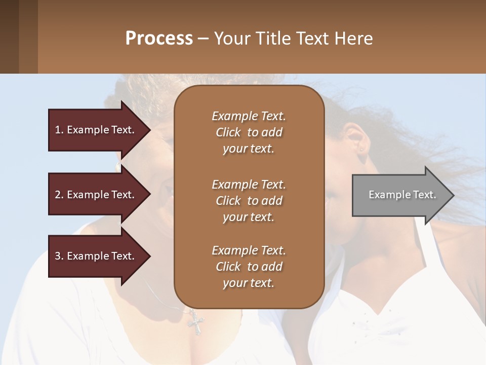 A Woman And A Child Are Smiling For The Camera PowerPoint Template