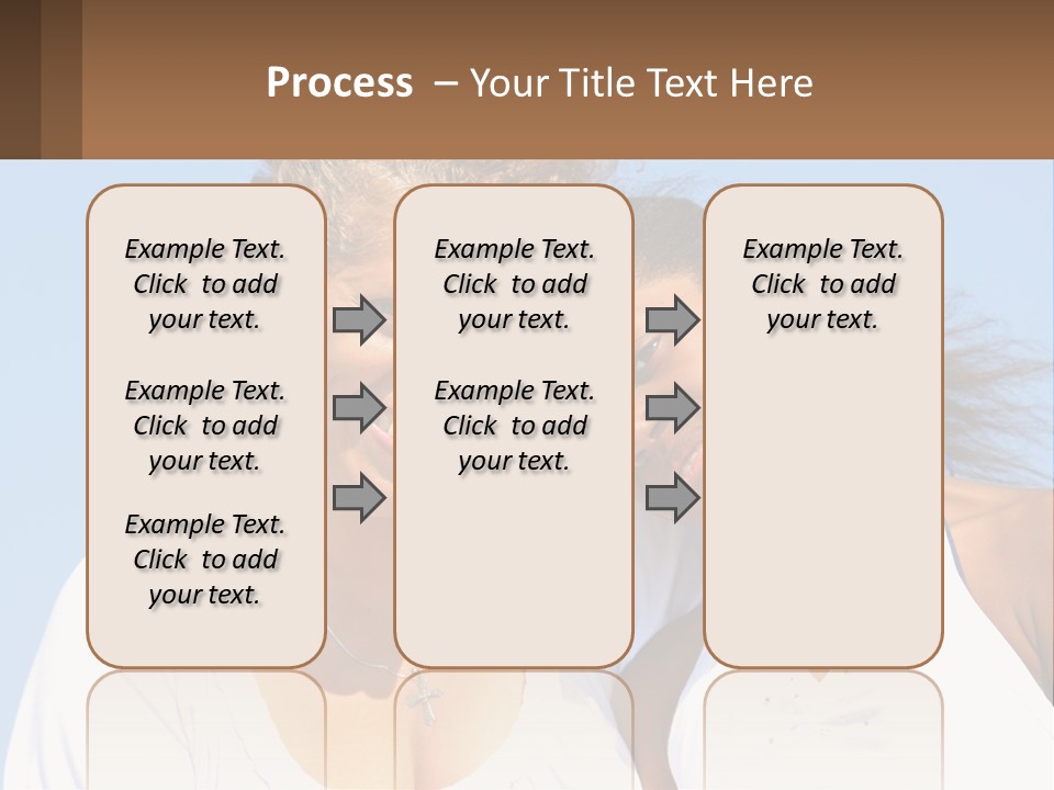 A Woman And A Child Are Smiling For The Camera PowerPoint Template