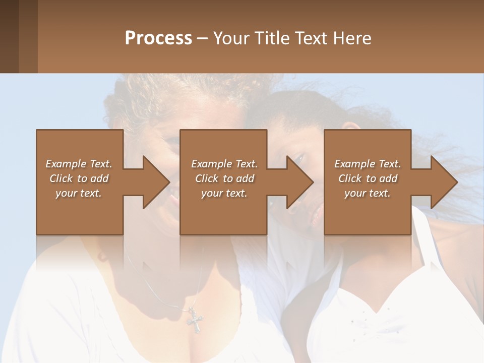 A Woman And A Child Are Smiling For The Camera PowerPoint Template