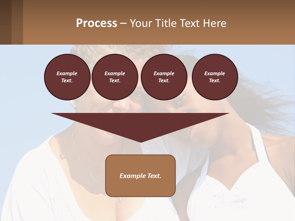 A Woman And A Child Are Smiling For The Camera PowerPoint Template