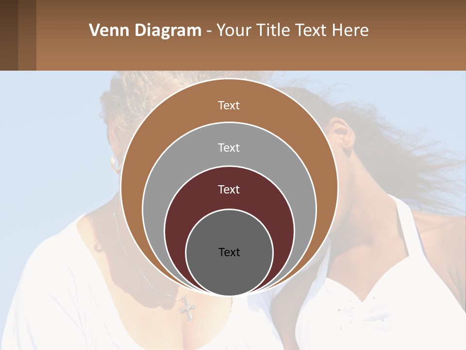 A Woman And A Child Are Smiling For The Camera PowerPoint Template