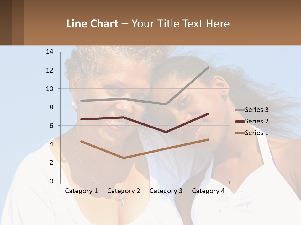 A Woman And A Child Are Smiling For The Camera PowerPoint Template