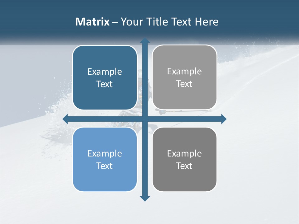 A Person Skiing Down A Snow Covered Slope PowerPoint Template