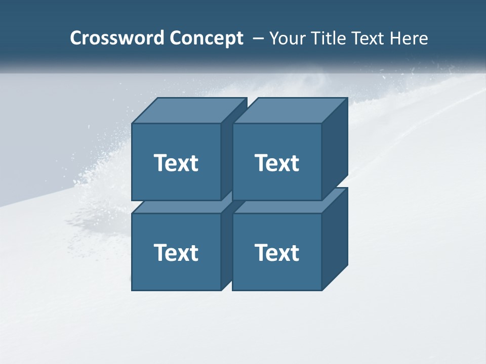 A Person Skiing Down A Snow Covered Slope PowerPoint Template