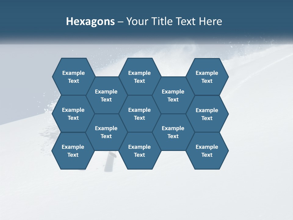 A Person Skiing Down A Snow Covered Slope PowerPoint Template