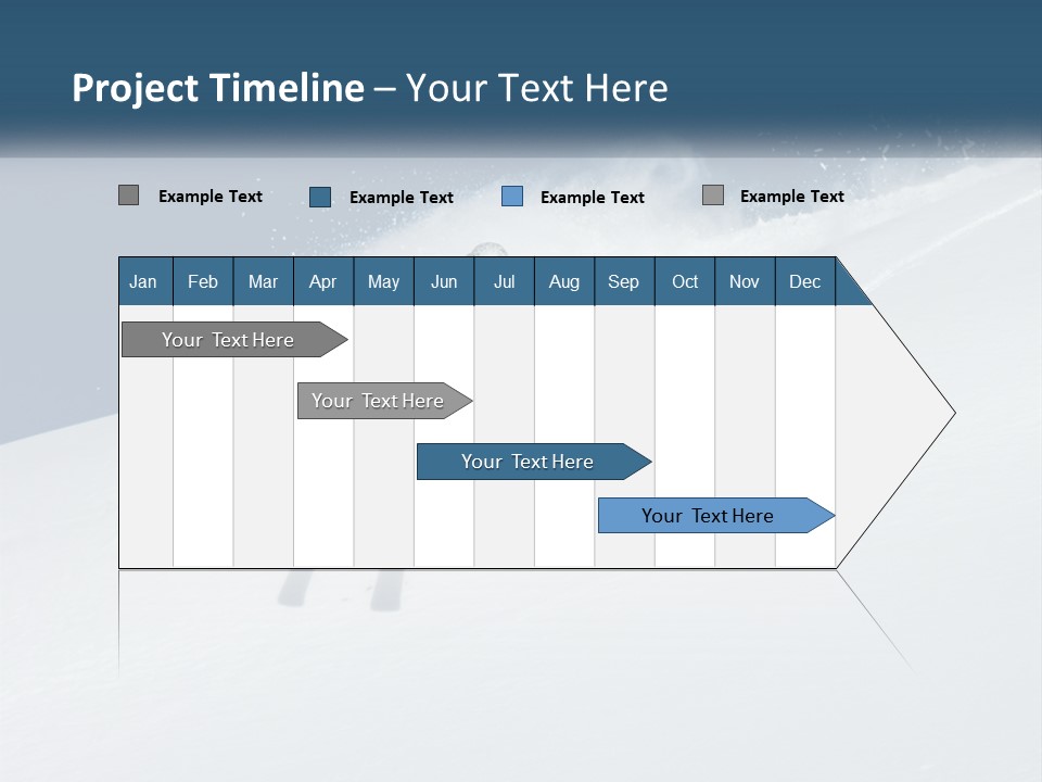 A Person Skiing Down A Snow Covered Slope PowerPoint Template