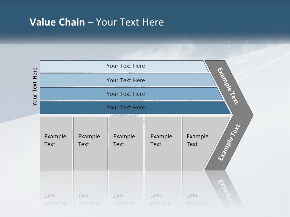 A Person Skiing Down A Snow Covered Slope PowerPoint Template