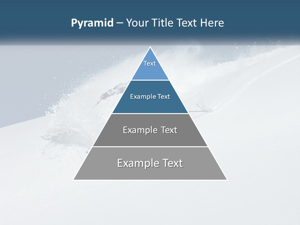 A Person Skiing Down A Snow Covered Slope PowerPoint Template