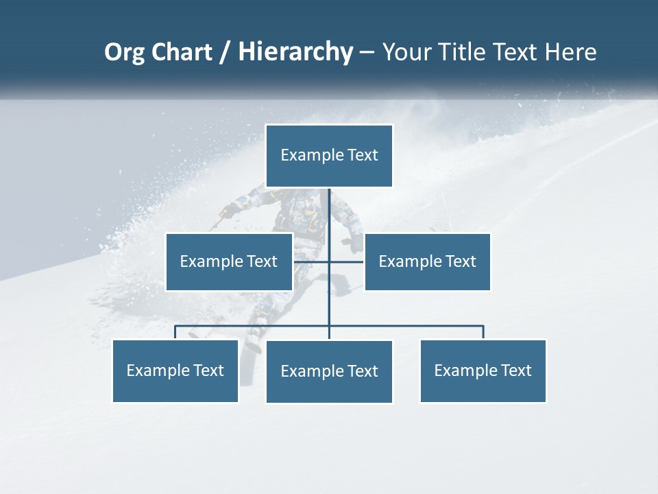 A Person Skiing Down A Snow Covered Slope PowerPoint Template
