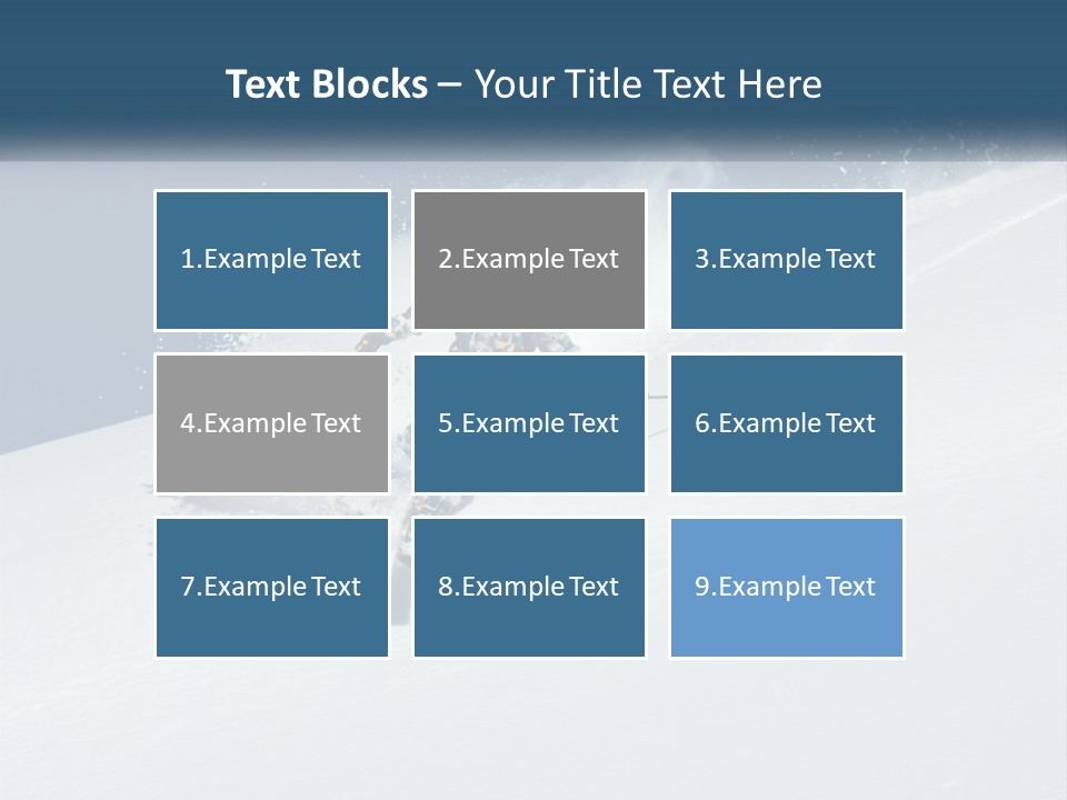 A Person Skiing Down A Snow Covered Slope PowerPoint Template