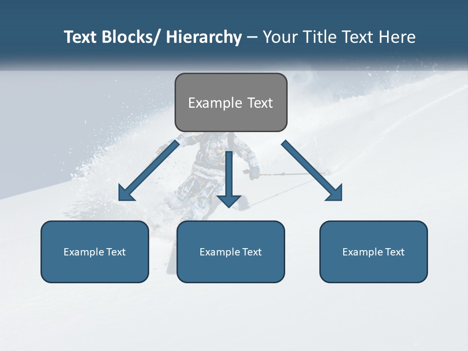 A Person Skiing Down A Snow Covered Slope PowerPoint Template