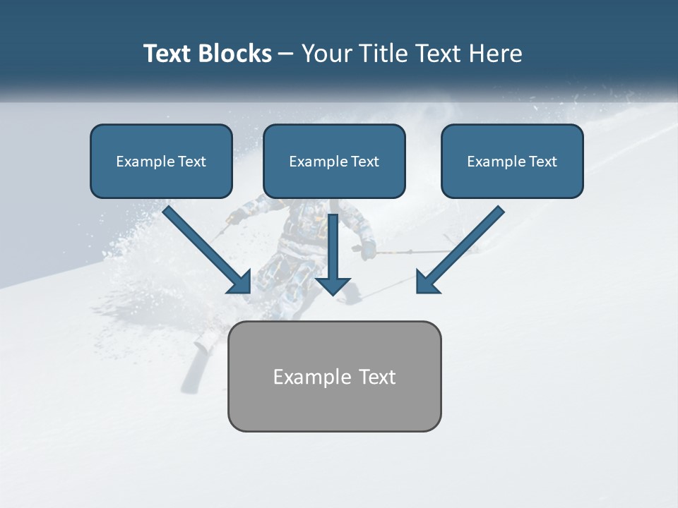 A Person Skiing Down A Snow Covered Slope PowerPoint Template