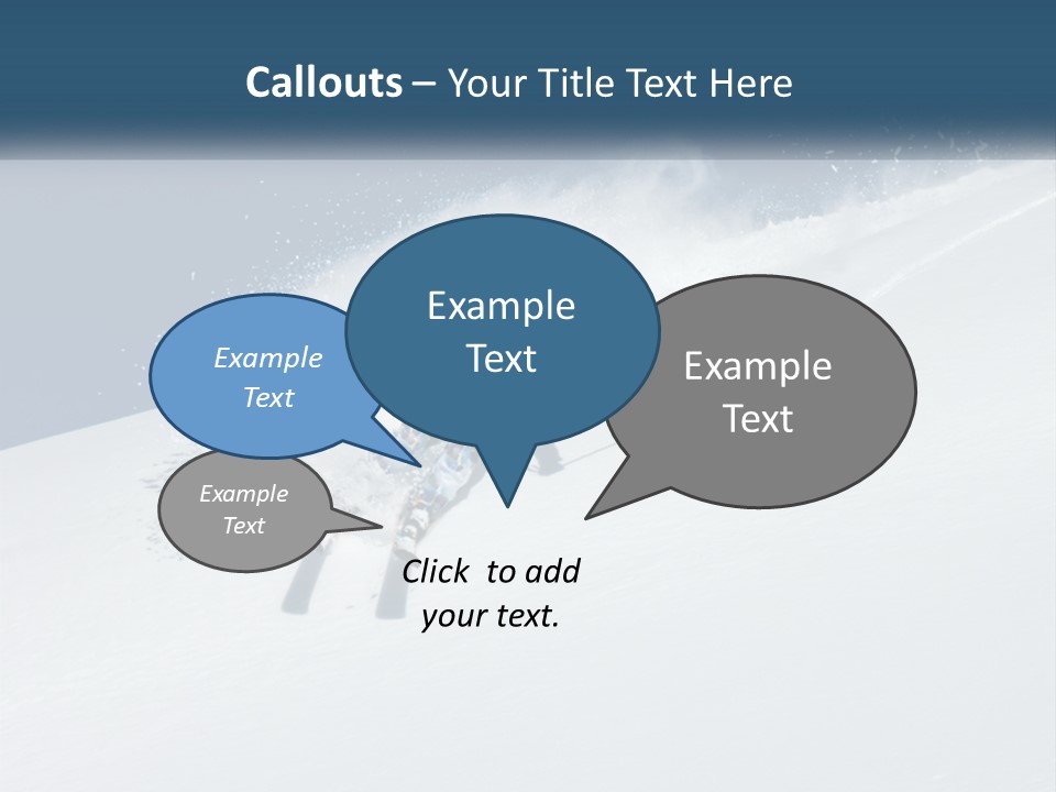 A Person Skiing Down A Snow Covered Slope PowerPoint Template