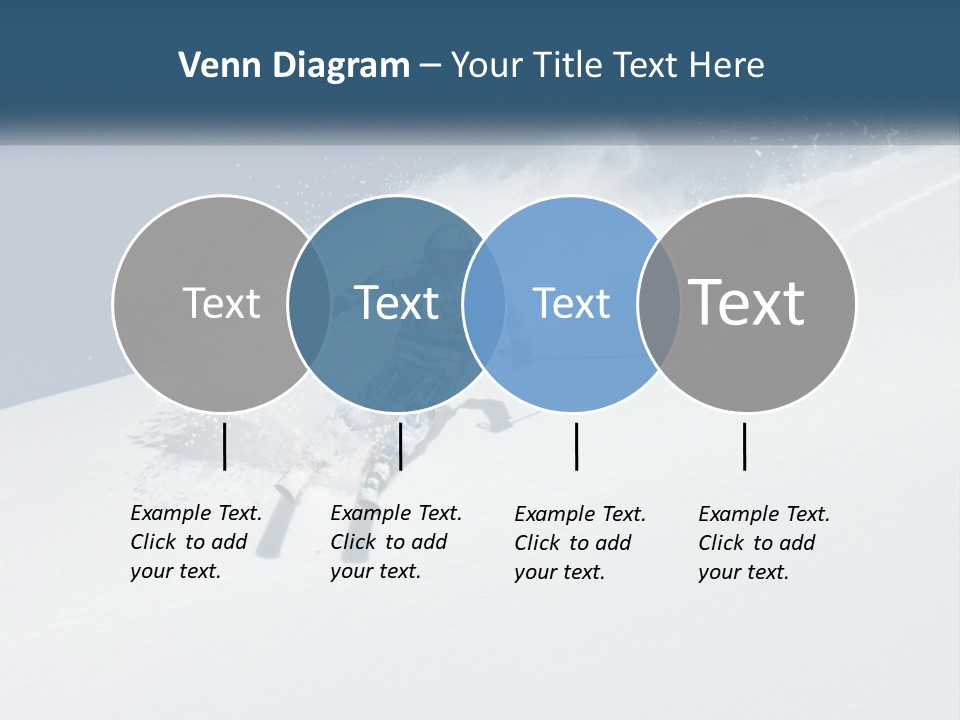 A Person Skiing Down A Snow Covered Slope PowerPoint Template
