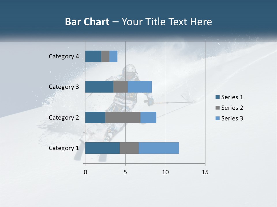 A Person Skiing Down A Snow Covered Slope PowerPoint Template