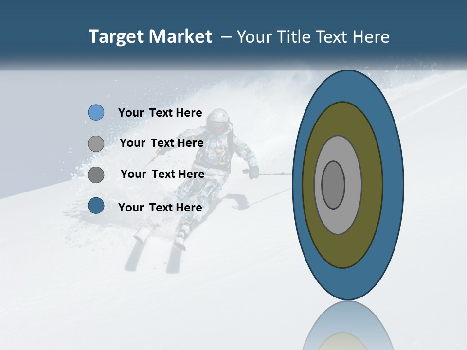 A Person Skiing Down A Snow Covered Slope PowerPoint Template