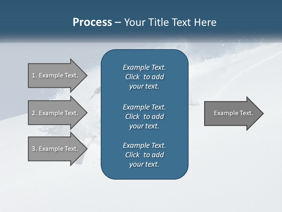 A Person Skiing Down A Snow Covered Slope PowerPoint Template