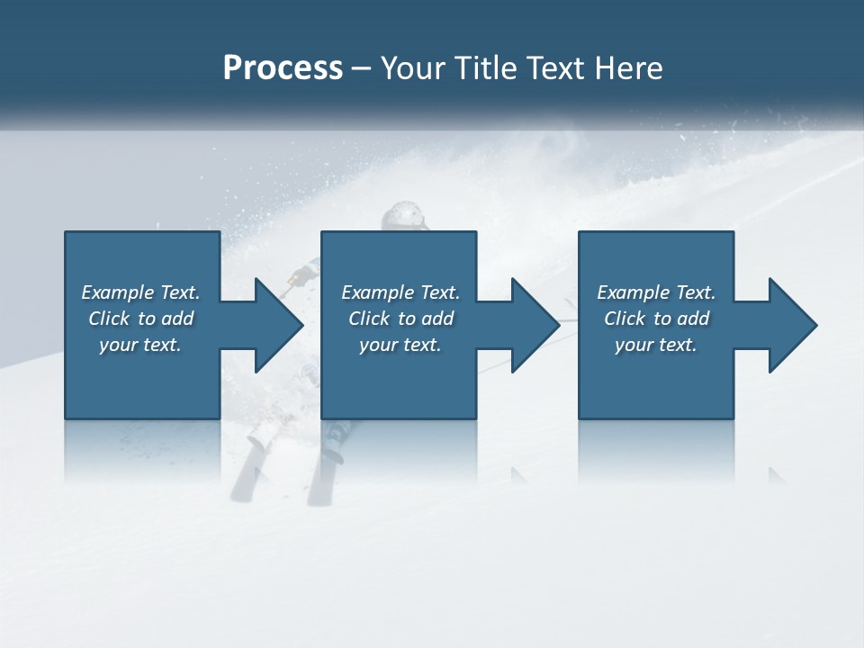 A Person Skiing Down A Snow Covered Slope PowerPoint Template