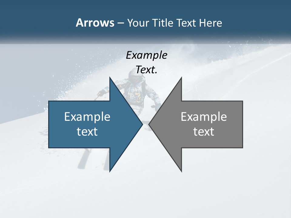 A Person Skiing Down A Snow Covered Slope PowerPoint Template