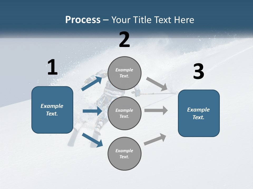 A Person Skiing Down A Snow Covered Slope PowerPoint Template