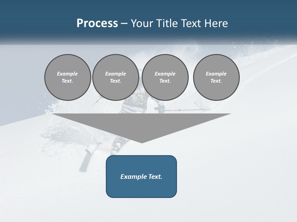 A Person Skiing Down A Snow Covered Slope PowerPoint Template