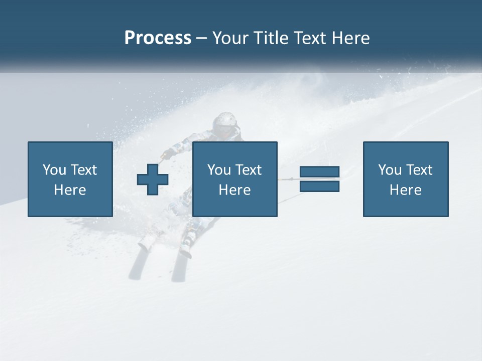 A Person Skiing Down A Snow Covered Slope PowerPoint Template