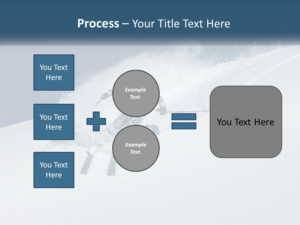 A Person Skiing Down A Snow Covered Slope PowerPoint Template