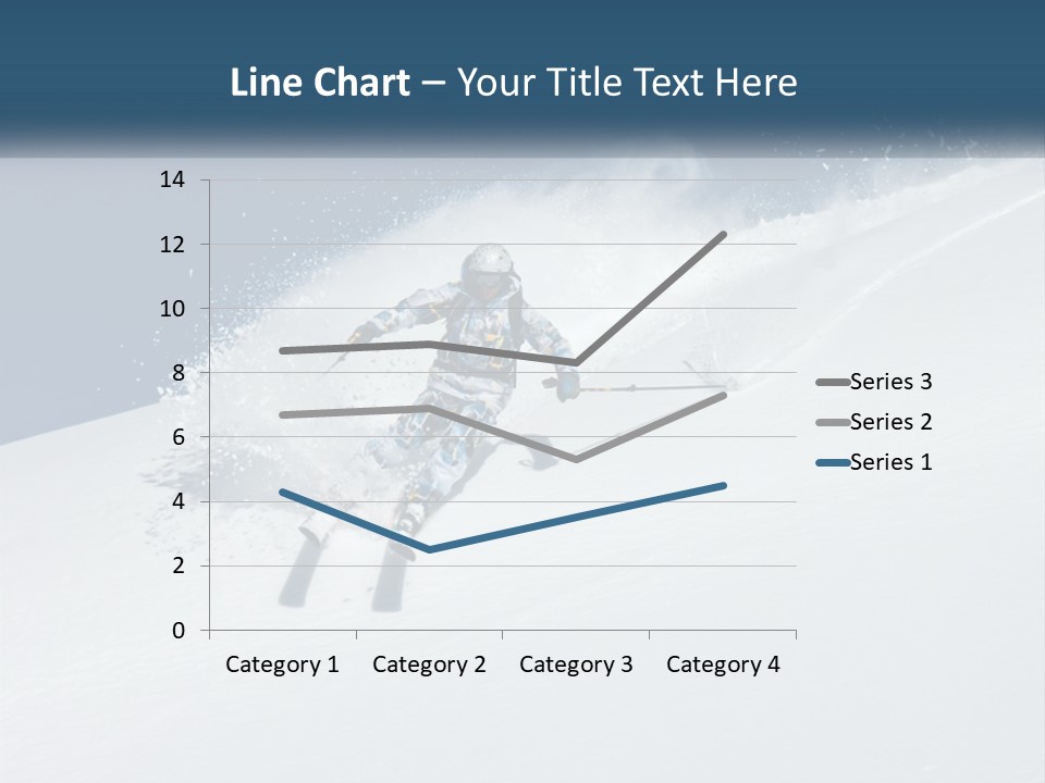 A Person Skiing Down A Snow Covered Slope PowerPoint Template