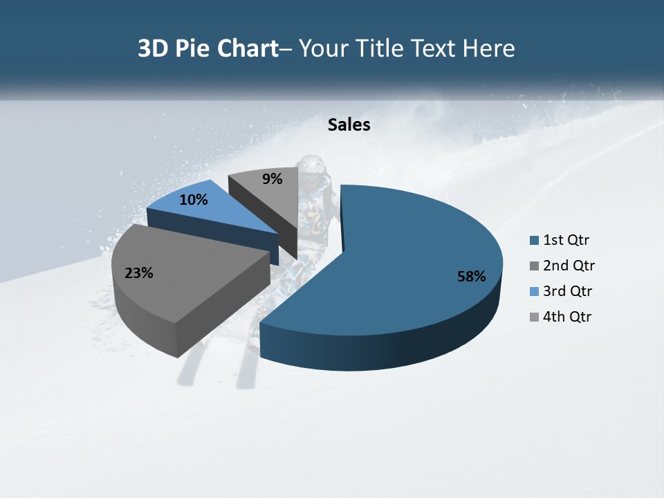 A Person Skiing Down A Snow Covered Slope PowerPoint Template