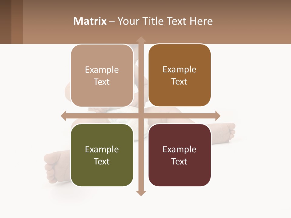 A Baby Sitting On The Ground With A Diaper PowerPoint Template