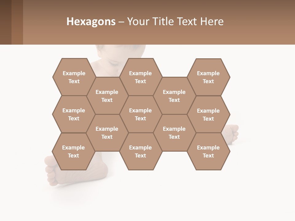 A Baby Sitting On The Ground With A Diaper PowerPoint Template