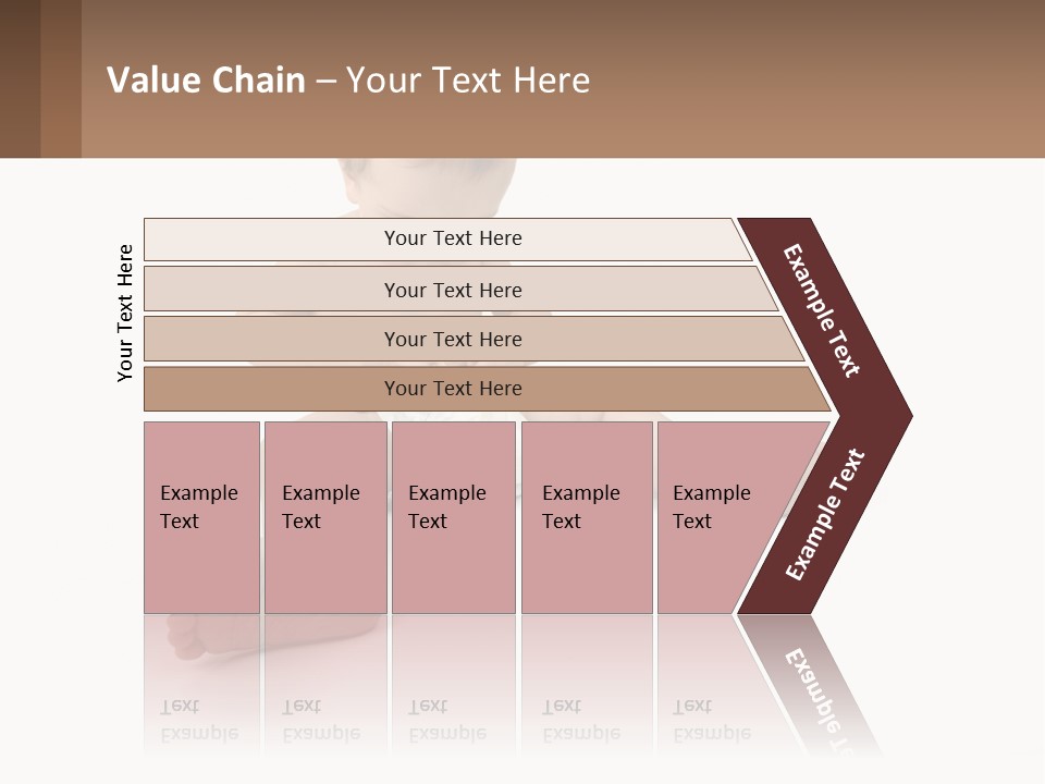 A Baby Sitting On The Ground With A Diaper PowerPoint Template