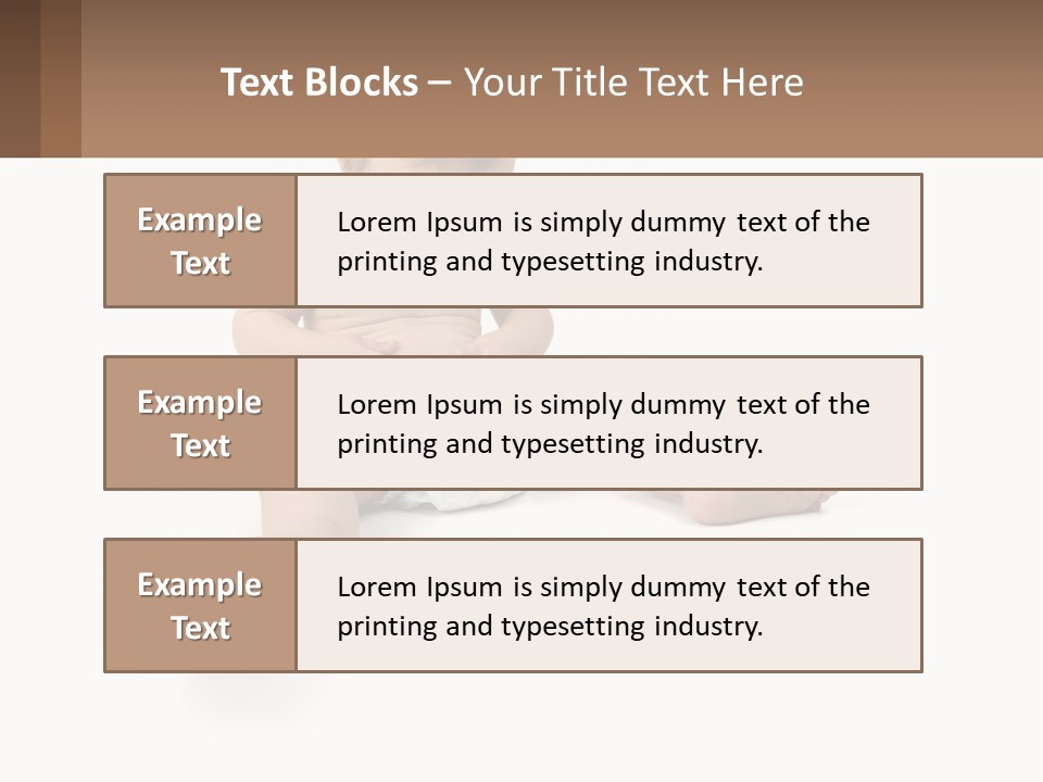 A Baby Sitting On The Ground With A Diaper PowerPoint Template