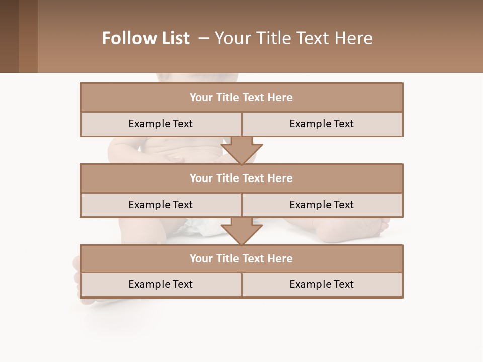 A Baby Sitting On The Ground With A Diaper PowerPoint Template
