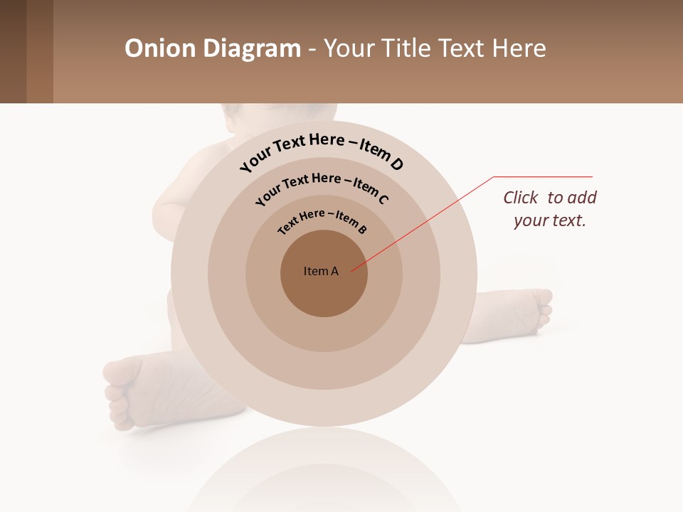 A Baby Sitting On The Ground With A Diaper PowerPoint Template