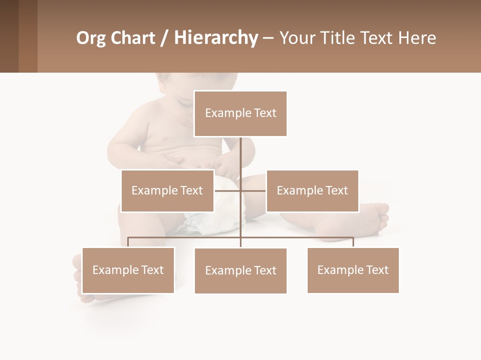 A Baby Sitting On The Ground With A Diaper PowerPoint Template