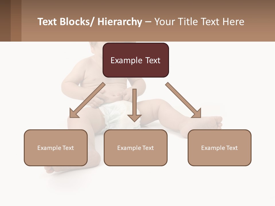 A Baby Sitting On The Ground With A Diaper PowerPoint Template