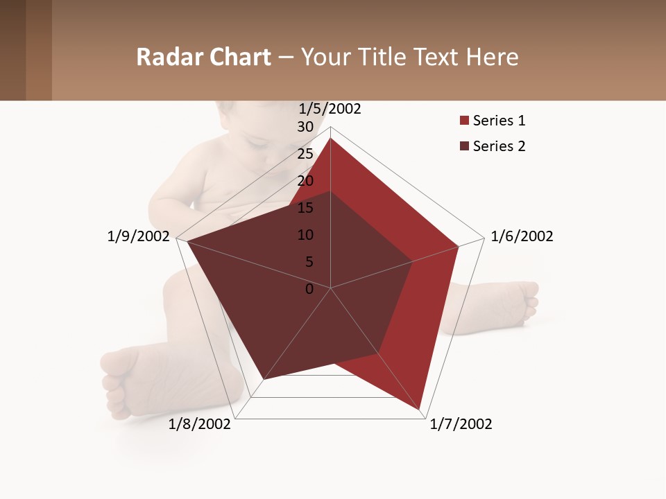 A Baby Sitting On The Ground With A Diaper PowerPoint Template