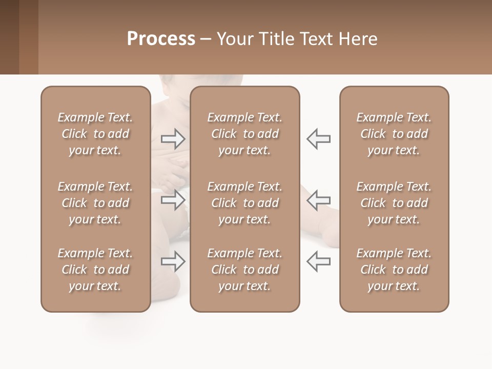 A Baby Sitting On The Ground With A Diaper PowerPoint Template