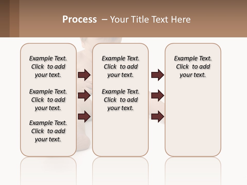 A Baby Sitting On The Ground With A Diaper PowerPoint Template